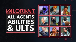 VALORANT  All Characters Abilities amp Ultimates [upl. by Netneuq582]