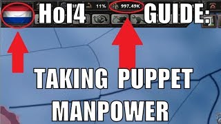 Hearts of Iron 4 Guide Taking Puppet Manpower [upl. by Preston]