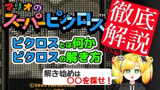 【お絵かきパズル・イラストロジックも！】ピクロスのやり方徹底解説【基本編マリオのスーパーピクロス】 [upl. by Atikram]