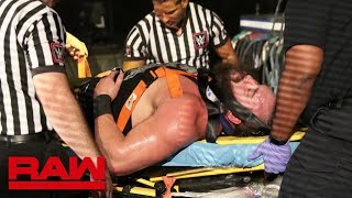 Strowman and Lashley are taken to a medical facility Raw July 1 2019 [upl. by Towrey]