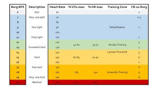 Borg RPE Scale  Fitness Training and Programming [upl. by Aynatahs703]