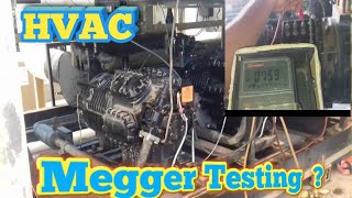 Megger Testing Compressor Winding [upl. by Ayekahs]