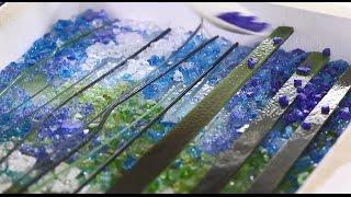 Open Studio Fusing a Glass Landscape with Alice Benvie Gebhart [upl. by Ahsal]