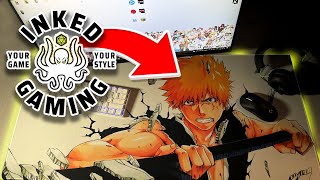 Inked gaming mousepad unboxing and review best custom mousepad [upl. by Ruddie]