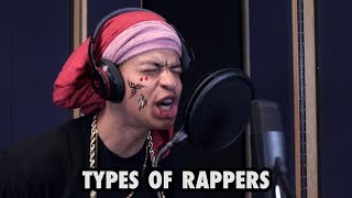 TYPES OF RAPPERS IN THE STUDIO [upl. by Nedmac]