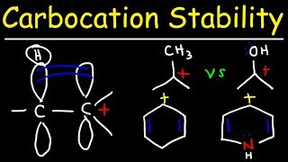 Carbocation Stability  Hyperconjugation Inductive Effect amp Resonance Structures [upl. by Leunamne]