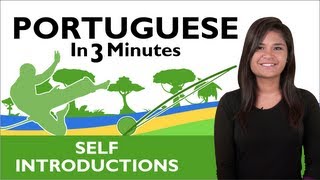 Learn Brazilian Portuguese  How to Introduce Yourself in Brazilian Portuguese [upl. by Latimer]