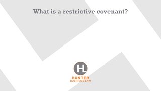 What is a restrictive covenant [upl. by Ahsauqal26]