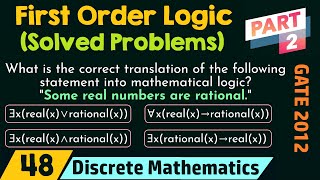 First Order Logic Solved Problems  Part 2 [upl. by Anilecram459]