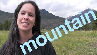 How to Say MOUNTAIN and SENTENCE  American English [upl. by Sylvester]