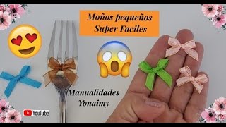 2 MANERAS SUPER 😲 FACILES DE HACER 🎀 MOÑOS PEQUEÑOS PERFECTOS 🎀 [upl. by Reitrac363]