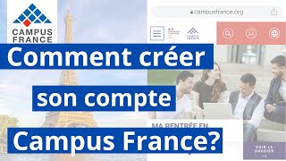 Comment créer son dossier électronique Campus France [upl. by Acisseg]