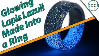 Making a Real Lapis Lazuli Glowstone Ring [upl. by Ahtar]