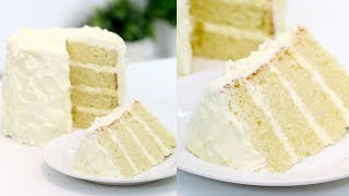 How to Make the PERFECT Vanilla Cake  Vanilla Birthday Cake  RECIPE [upl. by Aznerol728]