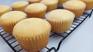 VANILLA CUPCAKE  SOFT BUTTER SPONGE CUPCAKE [upl. by Julis518]