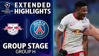 RB Leipzig vs Paris SaintGermain Extended Highlights  Group Stage  Group H  UCL on CBS [upl. by Atsirt]