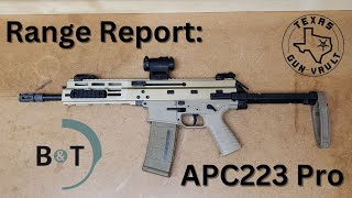 Range Report BampT APC223 Pro Pistol Version [upl. by Hedvah]