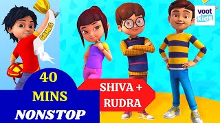 Shiva  Rudra  40 Minutes NonStop  Cartoon Videos For Kids  Voot Kids [upl. by Gati694]