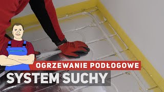 Montaż ogrzewania podłogowego🌡 system suchy [upl. by Amann]