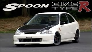 ENG CC Spoon Civic Type R EK9 260HP 900kg  full lap ONBOARD Tsukuba [upl. by Natam]