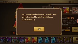 Read Description How to skill up my secondary awakening monster  Summoners War DPWU [upl. by Laughry]