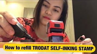 How to refill TRODAT SELFINKING STAMP [upl. by Euv]