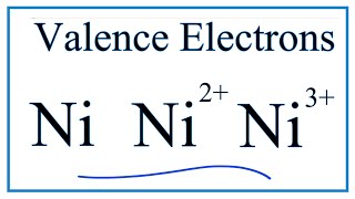 How to Find the Valence Electrons for Nickel Ni [upl. by Torto721]