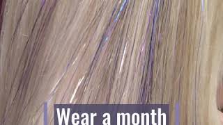 Quick easy hair tinsel demo  15 seconds [upl. by Yetta]