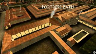 Animation of ancient Roman Fort in Caerleon Wales [upl. by Arria538]