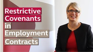 Restrictive Covenants in Employment Contracts Explained [upl. by Amal]