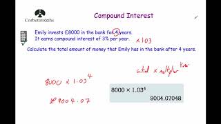 Compound Interest  Corbettmaths [upl. by Pickett]