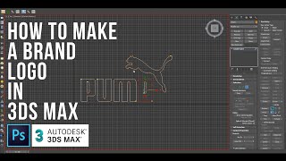 How to make a brand logo with an image in 3ds Max [upl. by Eolande871]