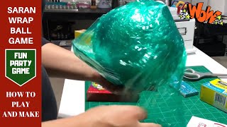 How to play and make a Saran Wrap ball game  Christmas Games  Party Games [upl. by Ajad975]