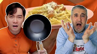 Italian Chef Reacts to UNCLE ROGER Spaghetti Alla Carbonara [upl. by Benioff]