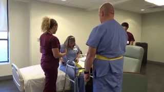 Physical Therapy Transfer Training  How To Transfer From Wheelchair To Bed [upl. by Dekow]