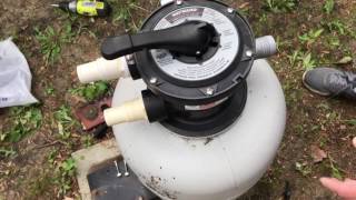 How To Remove a Swimming Pool Sand Filter Valve [upl. by Strohben]