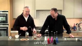 How to make a frappé coffee using an aerolatte milk frother [upl. by Alleoj968]