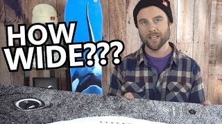 How Wide Should Your Snowboard Be [upl. by Kcitrap]