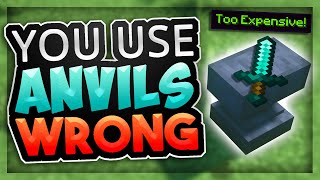 Minecraft Enchanting You use Anvils WRONG [upl. by Yuria]