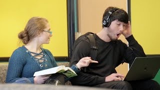 Blasting INAPPROPRIATE Songs PART 10 in the Library PRANK [upl. by Adnawaj]