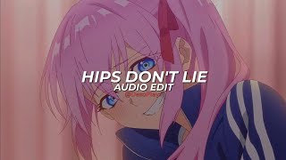 hips dont lie  shakira edit audio [upl. by Yrtsed937]