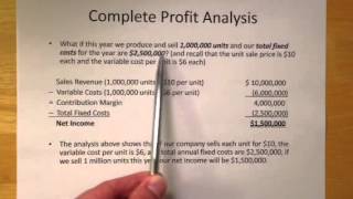 Contribution Margin and CVP Analysis Part 1 of 2 [upl. by Leahsim]