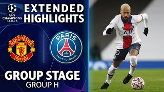 Manchester United vs Paris SaintGermain Extended Highlights  UCL on CBS Sports [upl. by Vladi]