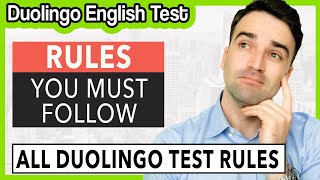 Important Rules You MUST Follow on the Duolingo English Test [upl. by Llenod]