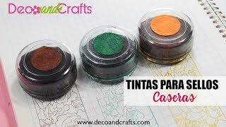 Tintas para sellos caseras  DecoAndCrafts [upl. by Meir]