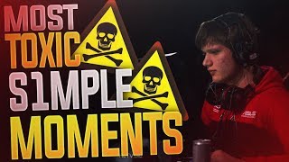 CSGO  MOST TOXIC S1MPLE MOMENTS FUNNYampRAGE [upl. by Ahsillek]