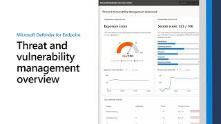 Threat and vulnerability management overview  Microsoft Defender for Endpoint [upl. by Eceinehs577]