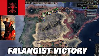 Hoi4 La Resistance Falangist Spain  How to win the Spanish Civil War [upl. by Etnoj]