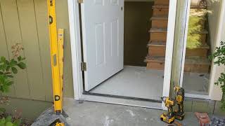 Jeld Wen Front Door Installation  Really crappy products and craftsmanship PART 1 [upl. by Rye]