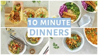 EASY 10 Minute Dinner Recipes  Healthy Dinner Ideas [upl. by Ludovick]